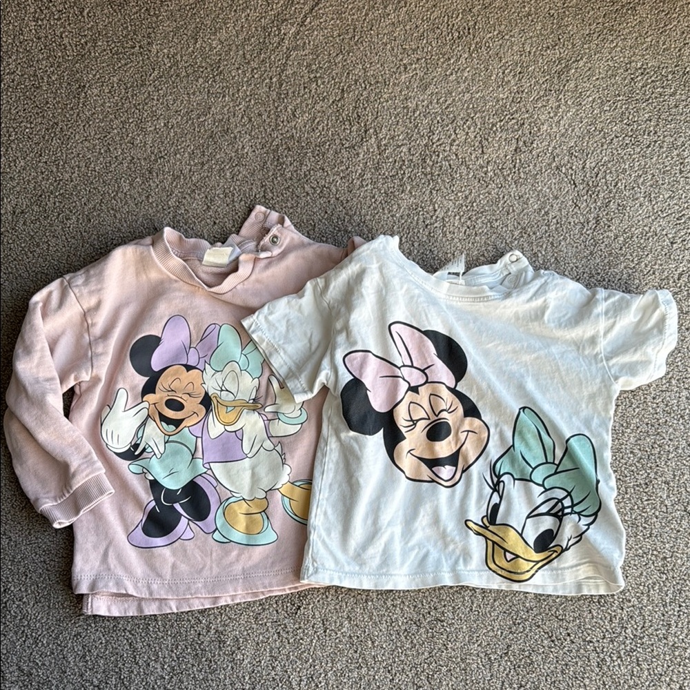 H&M Minnie and Daisy graphic shirts